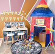 kirsty family daycare space set up with djeco rocket tent