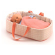 Djeco Pink Lines Doll Bassinet