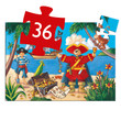 Djeco Pirate and Treasure 36pc Silhouette Puzzle is a fun challenge at 36 pieces
