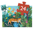 Djeco The Tiger\'s Walk 24pc Silhouette Puzzle made from FSC-certified cardboard