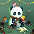 Djeco Leo the Panda 24pc Silhouette Puzzle - image 3