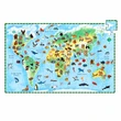 Djeco World Animals 100pc Observation Puzzle 