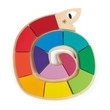 Tender Leaf Colour Me Happy Wooden Worm Puzzle