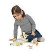 wooden stacking garden set