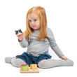 Child playing with Tender Leaf Touch Animal Sensory Tray