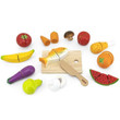 Viga Cutting Dinner Vegetable and Fish Pretend Play Set
