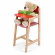 viga doll high chair red