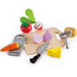 hape vegetables and chopping board pretend play set