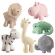 Tikiri Zoo Animals Set of 6
