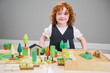 Child building with Tenderleaf Little Garden Designer Set