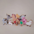 wooden baby farm animals