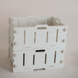 Qtoys Stackable Wooden Crate Storage Box stacked together
