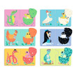 Djeco Duo Funny Eggs 12pc Puzzle