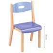 kids blue wooden stacking chair size