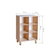GAM Montessori 6 Cube Standing Shelf dimensions