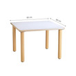 GAM Montessori Square Wooden Table size
