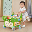 Viga Wooden Activity Walker - Crocodile pushing toy