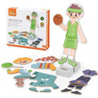  Viga Wooden Magnetic Dress Up Boy