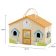 Wooden Vet Hospital Toy size