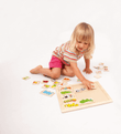 Beleduc Match & Mix Puzzle - Animals with girl
