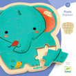 Djeco Elephant 14pc Puzzlo Wooden Puzzle - image 5