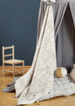 David Fussenegger Off White Zoo Animals Juwel Cot Blanket