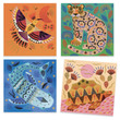 Djeco Stamp Set - Patterns and Animals Clear Stamps - Ages 7+ - image 2