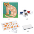 Djeco Stamp Set - Patterns and Animals Clear Stamps - Ages 7+ - image 5