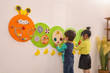 Wall Game Activity Centre Caterpillar