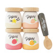 pretend play natural yoghurt set