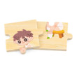 VIGA Getting Dressed Sequence Puzzle Set Kids Educational Wooden Toy
