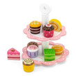 Viga Kids Pretend Play Teatime Dessert & Cupcake Stand