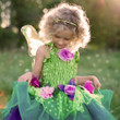 Great Pretenders Costume Green Fairy Blooms Deluxe Dress with Wings - image 3