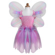Great Pretenders Pink Butterfly Dress & Wings with Wand Kids Fairytale Costume Set - image 3