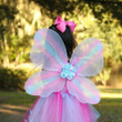 Great Pretenders Pink Butterfly Dress & Wings with Wand Kids Fairytale Costume Set - image 5