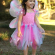 Great Pretenders Pink Butterfly Dress & Wings with Wand Kids Fairytale Costume Set - image 8