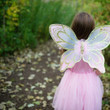 Great Pretenders Sparky Pink and Gold Sequins Butterfly Dress & Wings Kids Fairy Costume Set - image 5