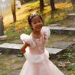 Great Pretenders Pink Antique Princess Gown Puff Sleeves Mesh Cover Dress Kids Costume - image 4