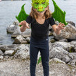 Great Pretenders Green Dragon 3D Mask Kids Costume - image 5