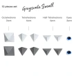 Trido Magnetic Blocks Greyscale Large Set