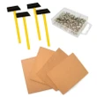 Set of 4 Corkboards, Hammers & Nails