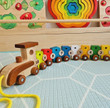 qtoys wooden lacing train
