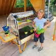 Beleduc Mobile Greenhouse with Boy