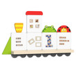 magnetic wall toy train