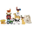 Viga Wooden Farm Stacking Figures