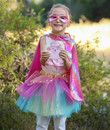 tutu and eye mask super lady costume