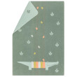 David Fussenegger Green Happy Croc Juwel Cot Blanket 