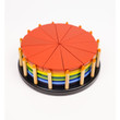 qtoys birthday cake wooden fraction puzzle