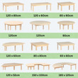 kids low wooden tables