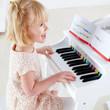 Hape Deluxe White Grand Piano Thirty Key Piano Toy 2